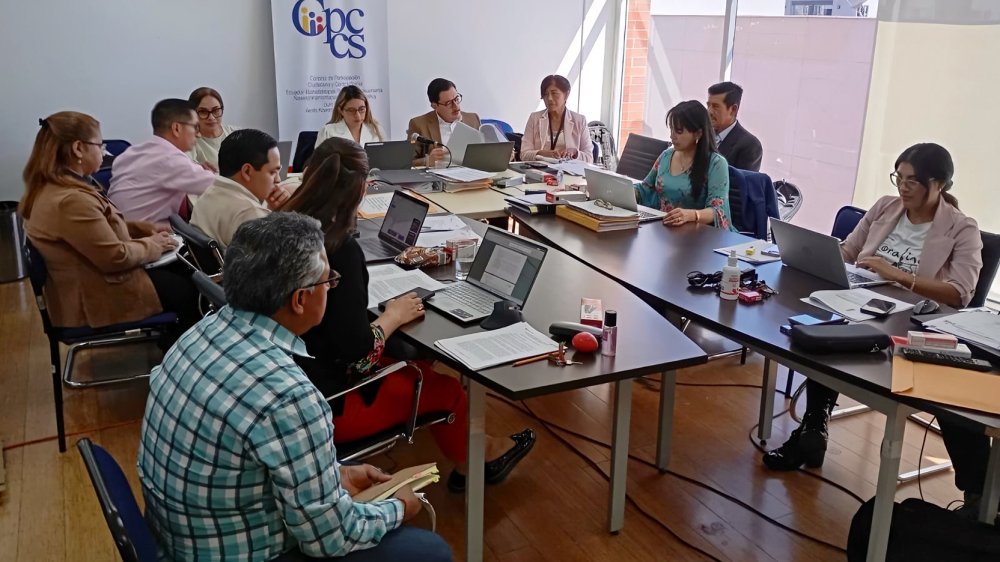Sesión de la Comisión de Selección del Fiscal General del Estado, Quito, junio 2026 — concurso paralizado por el CPCCS