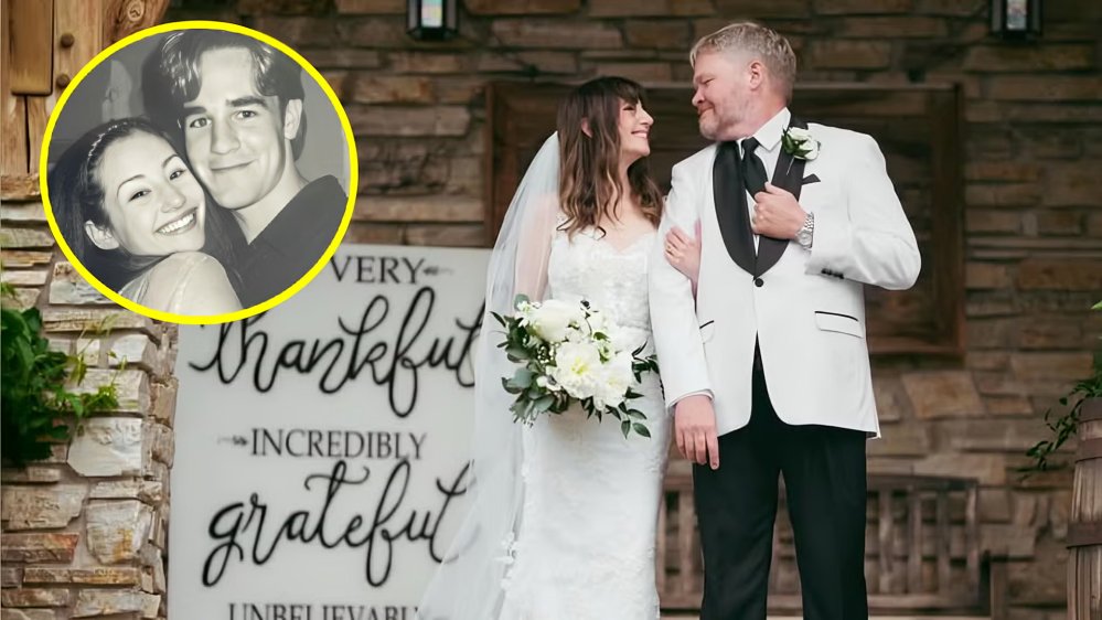 Heather McComb, exesposa de James Van Der Beek, en su boda con Scott Michael Campbell en Montana