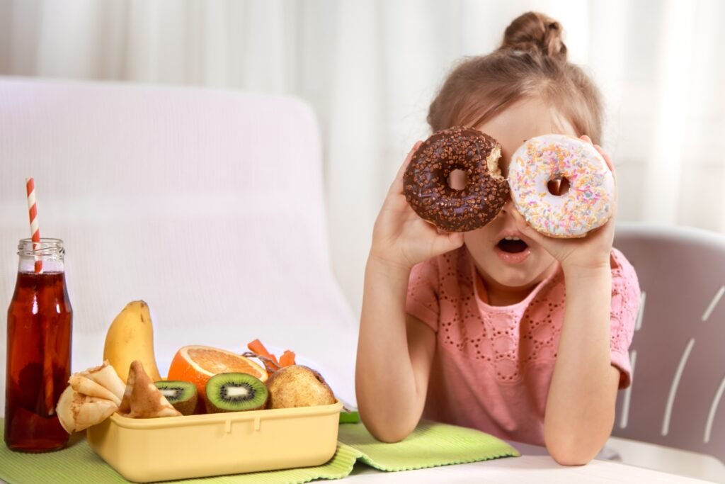 Niños en Quito con alimentos ultraprocesados, gráfico de datos sobre consumo y desayuno en la ciudad