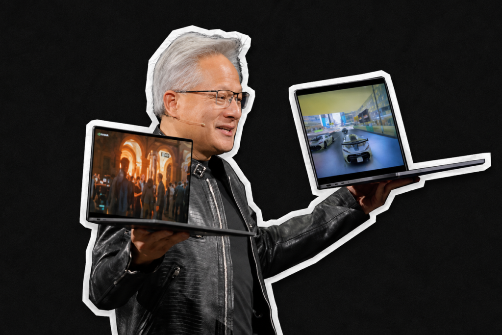 Primer plano de la arquitectura interna de un portátil Surface equipado con el procesador RTX Spark de Nvidia de 3 nanómetros.