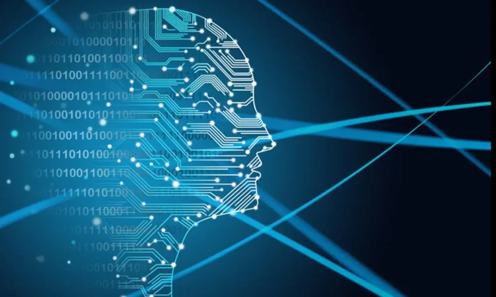 Ilustración de inteligencia artificial analizando ondas de voz para detectar problemas de salud, tecnología de Virtuosis AI