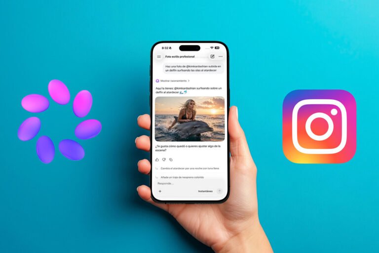 Captura de pantalla detallada del menú Compartir y reutilizar en la aplicación móvil Instagram para revocar accesos de el generador de imágenes de Meta AI.