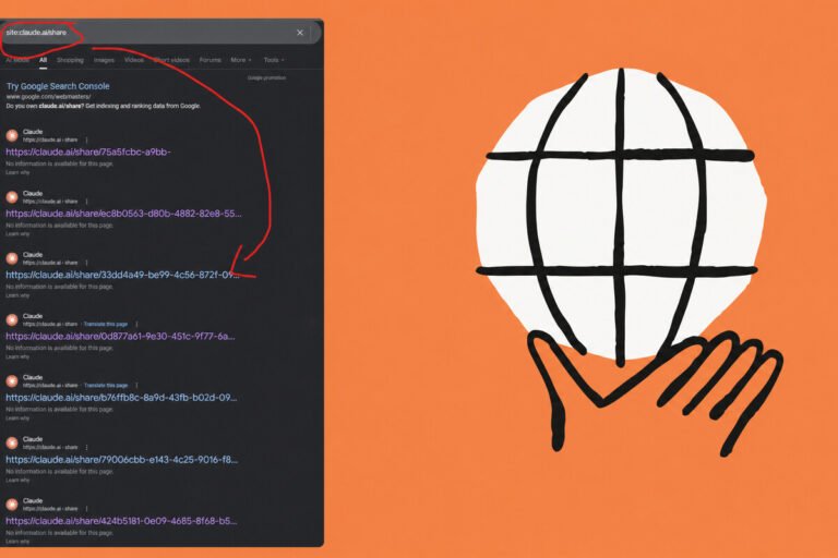Captura del botón para compartir un chat de Claude con aviso de enlace público en la pantalla.