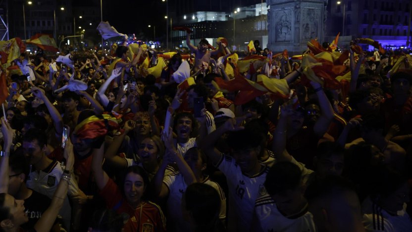 celebraciones por victoria en el Mundial