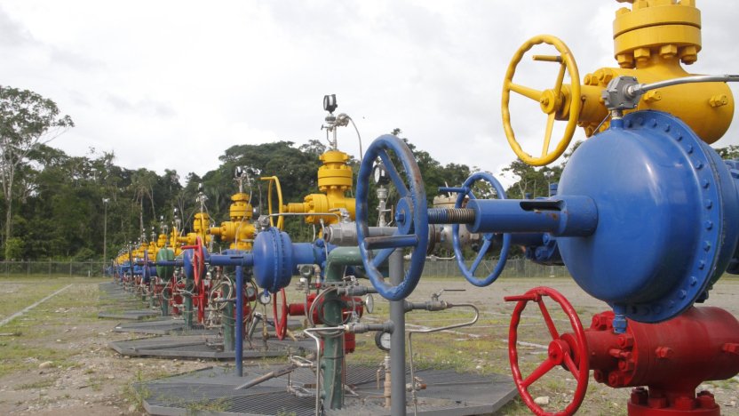 Infraestructura petrolera operando en Yasuní en el marco del plan de cierre del Bloque 43-ITT.