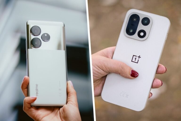 Gráfico de mapa de la región que ilustra el cierre de OnePlus en Europa con el logo de la marca en primer plano.