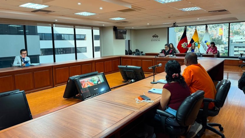 Alias 'Familia' durante el proceso de extradición a Estados Unidos tras su captura en Ecuador.