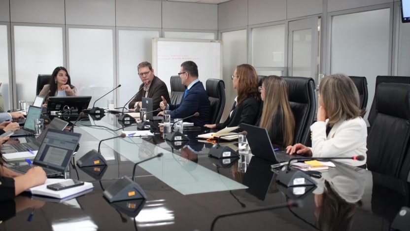 Grafico estadistico de presupuesto estatal en un escenario sobre finanzas publicas de Ecuador