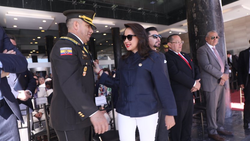 Centro de monitoreo urbano supervisando las camaras de seguridad de Quito