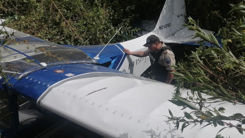 Avioneta cae en Cotacachi en una zona boscosa del sector Iltaquí, en Imbabura.