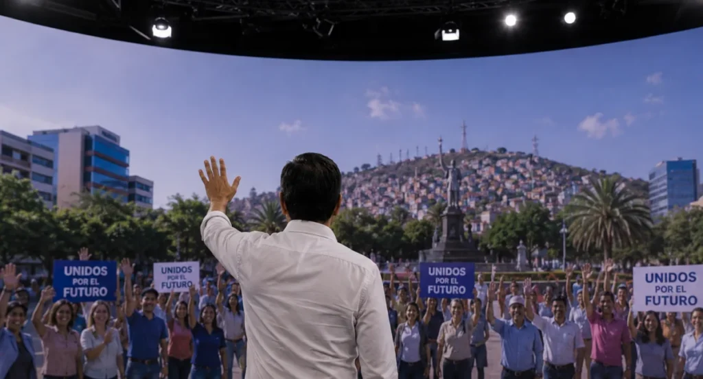 Edición de video con la IA en política creando ciudadanos y ciudades virtuales para campañas electorales.