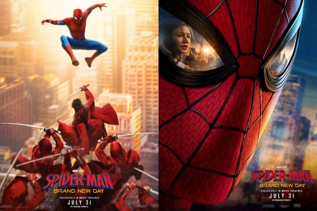Cartel publicitario de la película ilustrando la exitosa recaudación en la taquilla de Spider-Man: Brand New Day.
