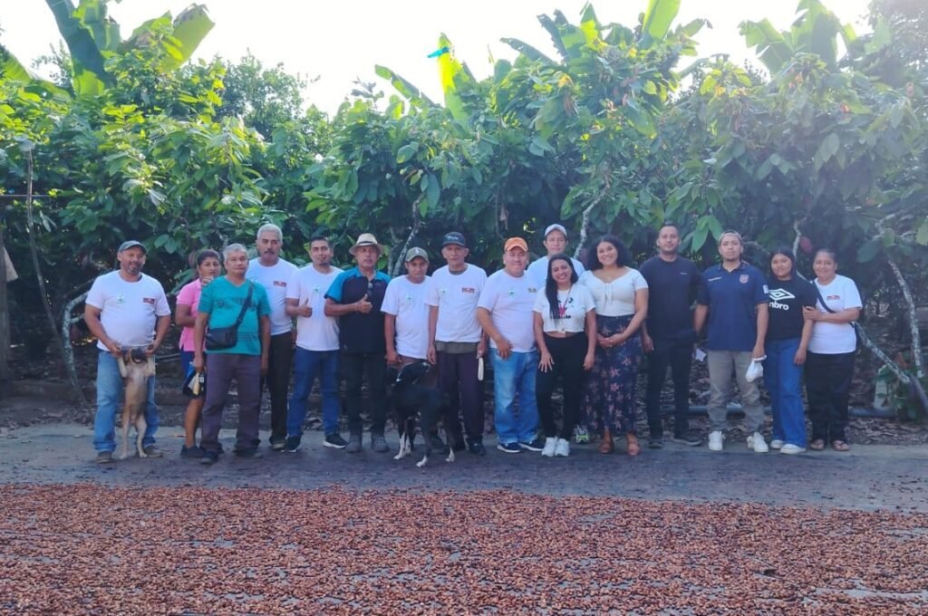 Capacitación agrícola a productores cacaoteros dentro del programa Cultivando Futuro en Ecuador.