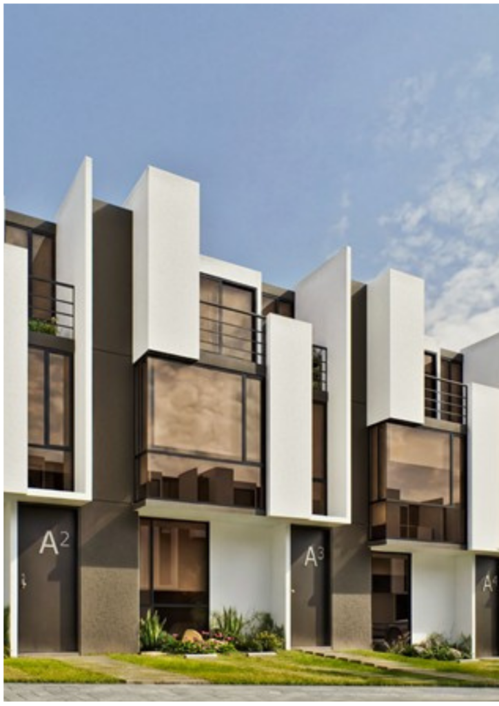 Render arquitectónico exterior que representa el nuevo proyecto inmobiliario en Tumbaco de la constructora Proaño Proaño.