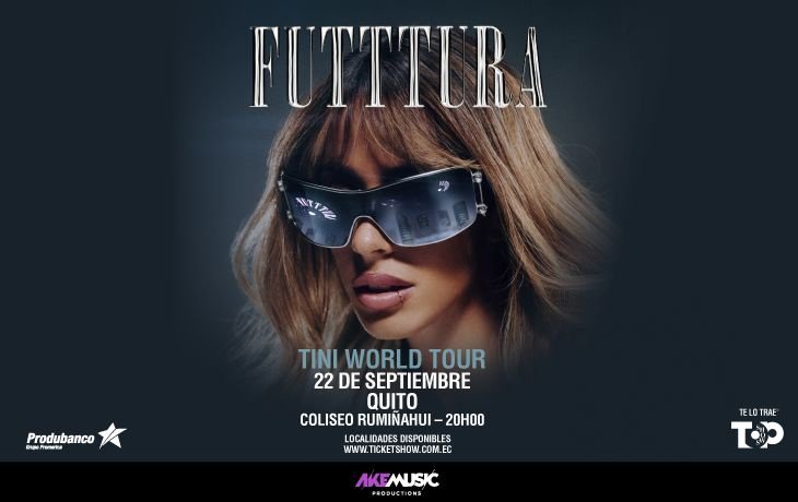 Montaje de luces y escenarios de gran formato para el concierto de TINI en Guayaquil.