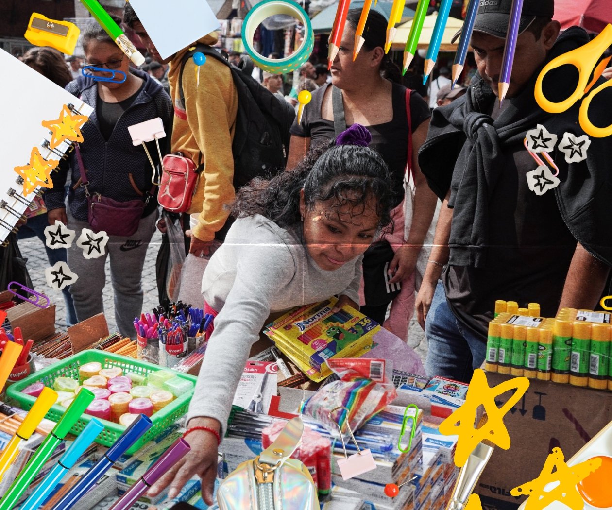 Artículos de papelería reunidos para aplicar la guía de ahorro en la compra de útiles para el regreso a clases 2026.