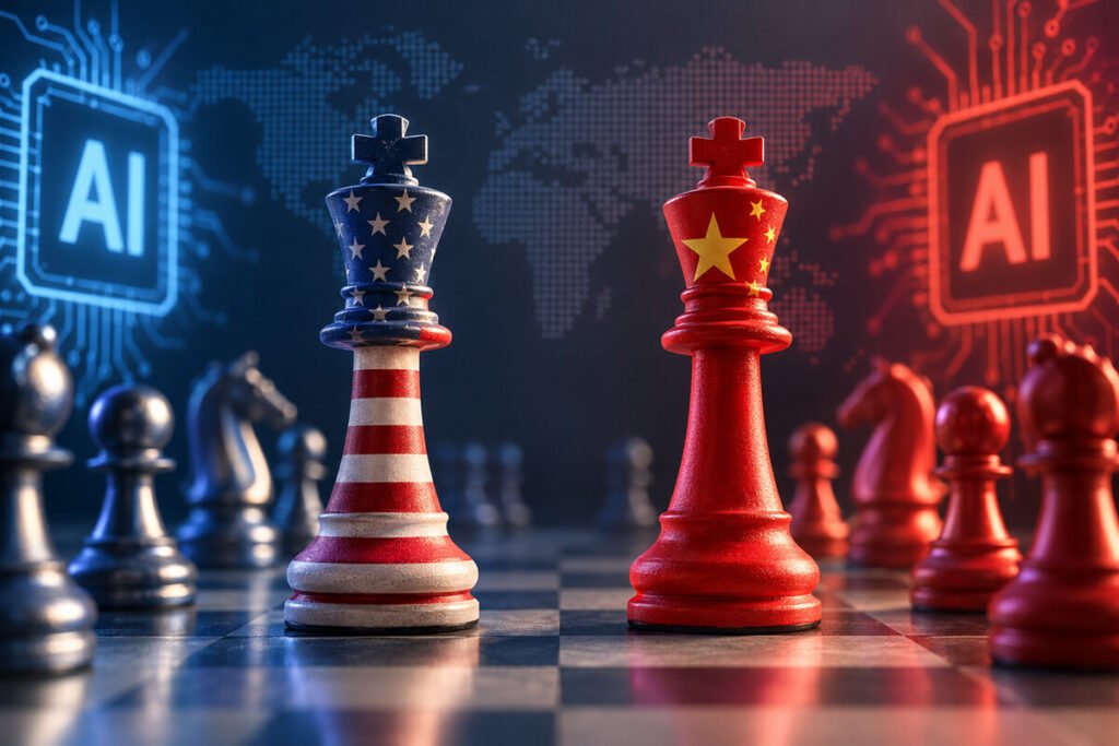 Debate geopolítico y carrera de la IA en computación avanzada.