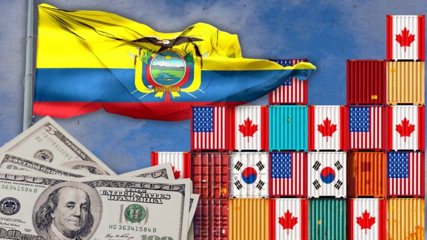 Representación de exportaciones marítimas y diplomacia en el marco de los acuerdos comerciales de Ecuador en 2026.