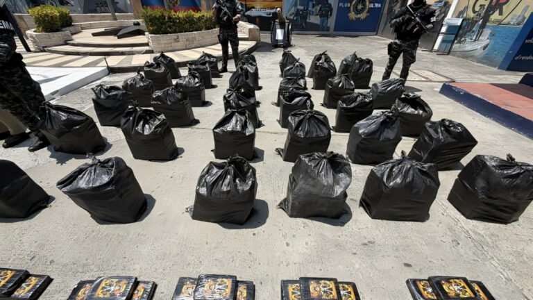 Ecuador reporta el decomiso de 113 toneladas de droga hasta agosto de 2026. Las mafias sufren pérdidas de USD 3 400 millones y más de 50 000 detenidos.