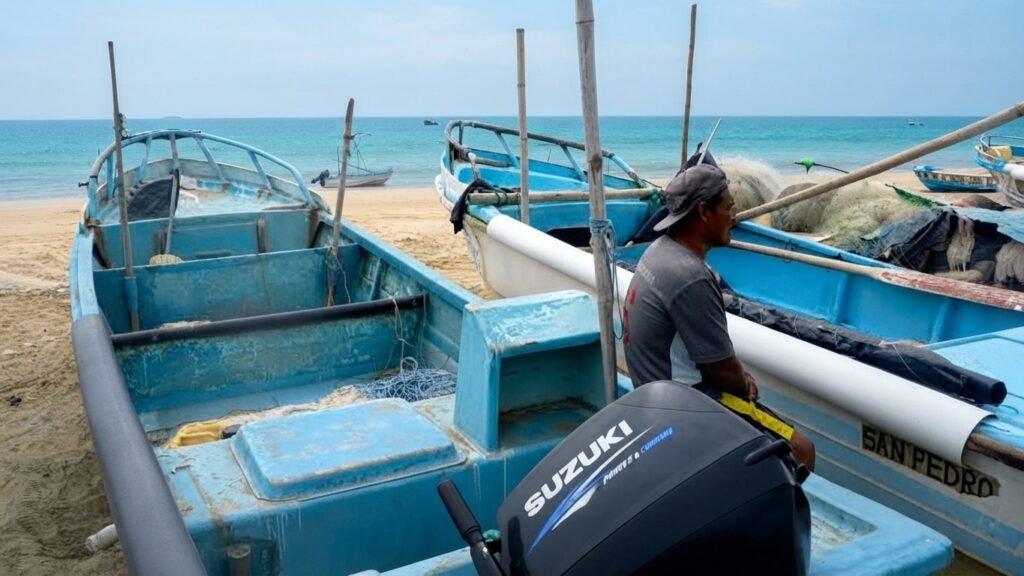 Pescadores artesanales de Ecuador enfrentan una crisis por el calentamiento del océano y el fenómeno de El Niño, que reduce la pesca y encarece el producto.