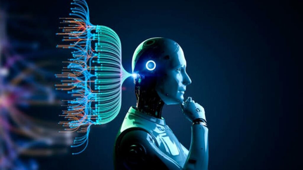 Representación simbólica de diálogo internacional sobre gobernanza de la inteligencia artificial con banderas de países y emblema de la ONU