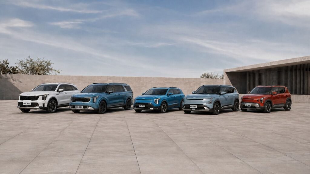 Gama completa de vehículos eléctricos e híbridos de Kia, con el portafolio de movilidad sostenible más amplio del Ecuador