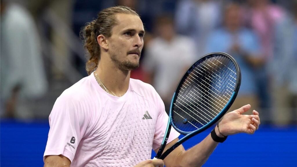 Alexander Zverev festejando su triunfo en el US Open 2026