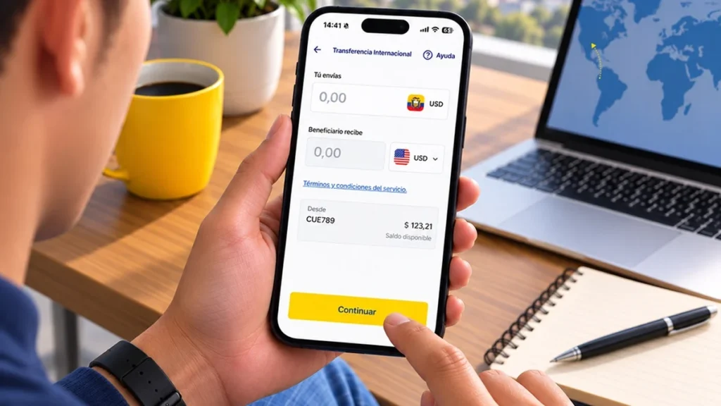 Servicio de transferencias móviles de Banco Pichincha y Visa Direct
