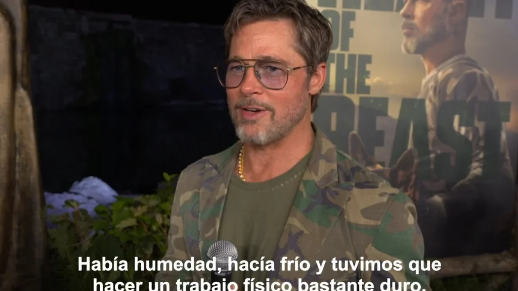 Brad Pitt durante la premiere mundial de la película En el corazón de la bestia