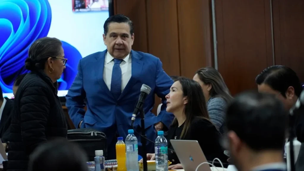 Tribunal de apelación de la Corte Nacional en audiencia del caso Purga