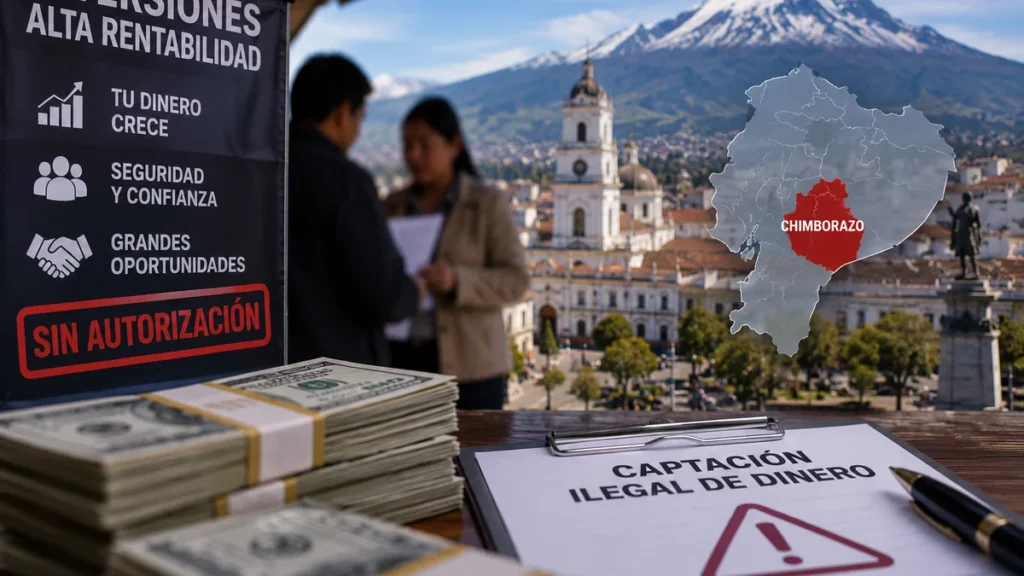 Denuncias por captación ilegal de dinero en Chimborazo Ecuador