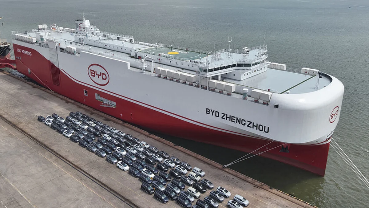 Buque de transporte de automóviles Ro-Ro de BYD
