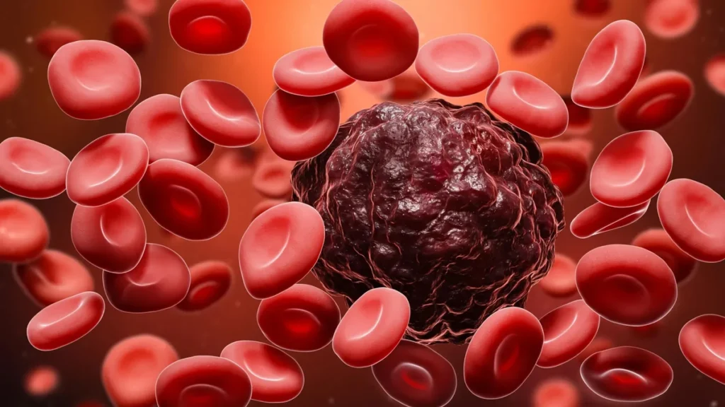 Laboratorio celular editando genes contra el cáncer de sangre con CRISPR