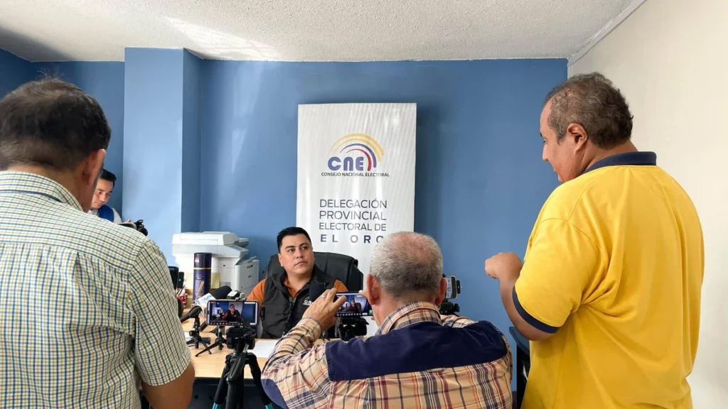 Mario Ruano, director de la Delegación Provincial Electoral de El Oro