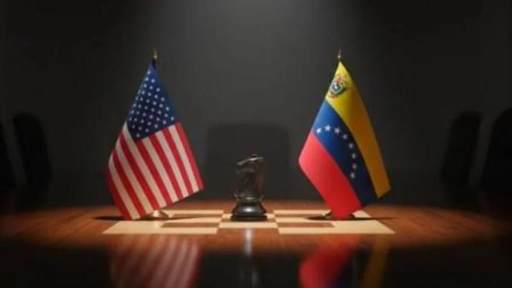 Bandera de Venezuela junto a un operativo antidrogas