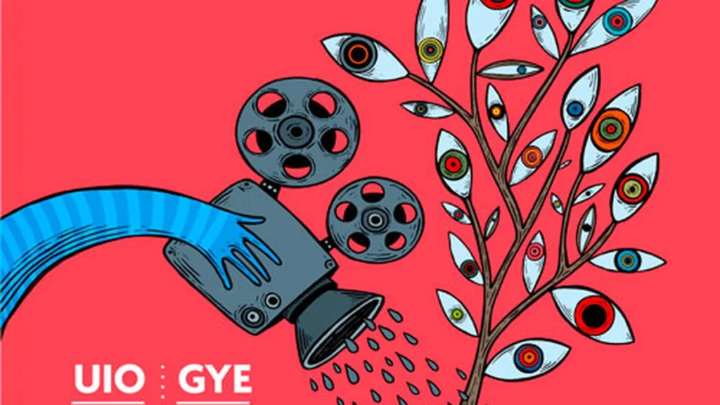 Afiche oficial de la 25ª edición del festival de cine documental EDOC