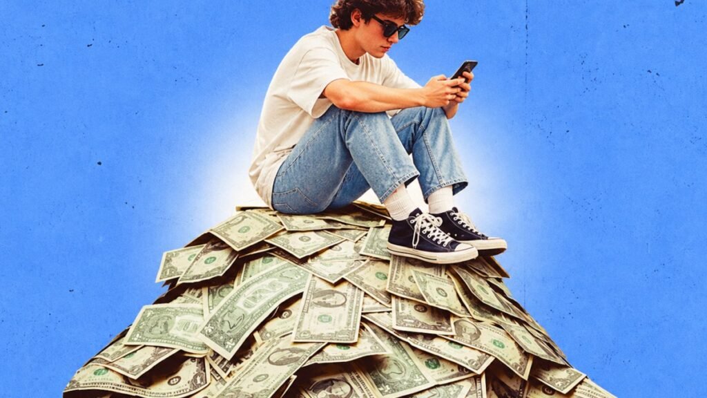 Joven planificando su jubilación temprana y salud financiera