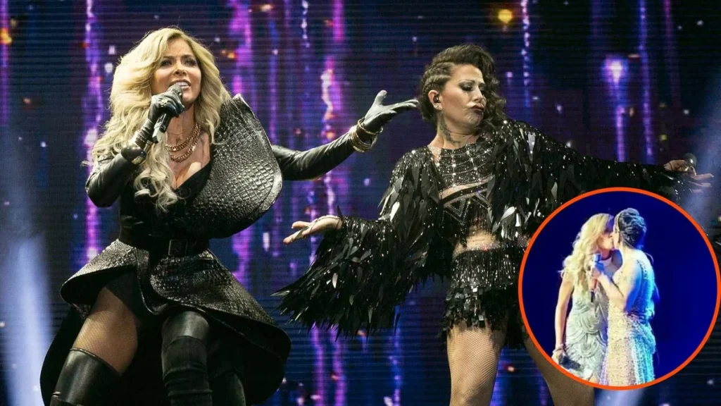 Gloria Trevi y Alejandra Guzmán compartiendo escenario musical