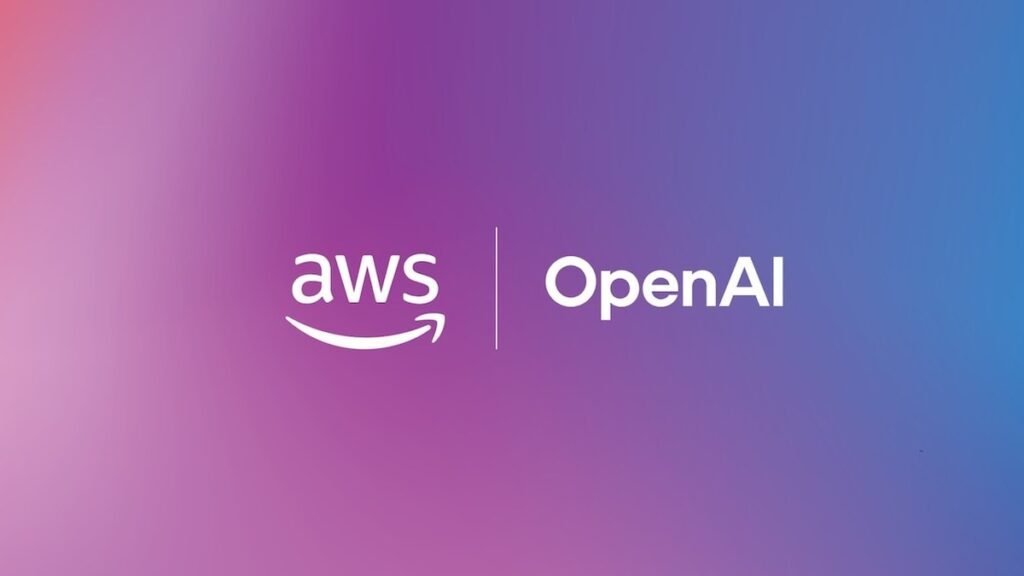 Logotipos de OpenAI y Amazon Bedrock en una interfaz de computación en la nube
