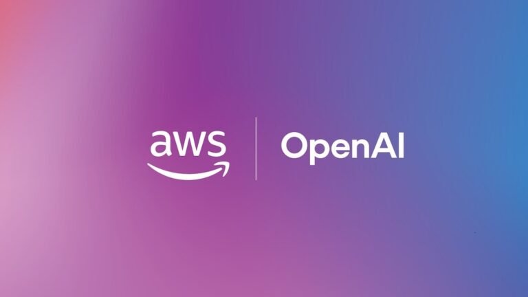Logotipos de OpenAI y Amazon Bedrock en una interfaz de computación en la nube