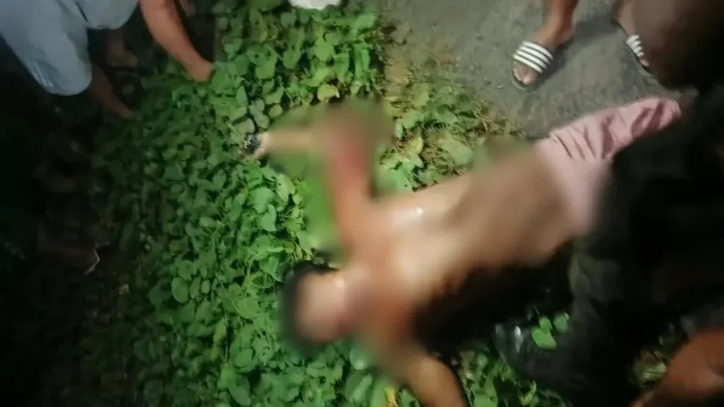 Escena de atención de emergencia tras ataque armado en zona rural de Manabí