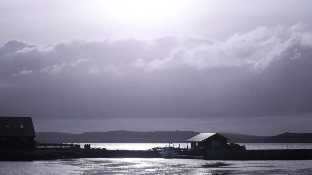 Puerto Argentino en las islas Malvinas, en el Atlántico Sur