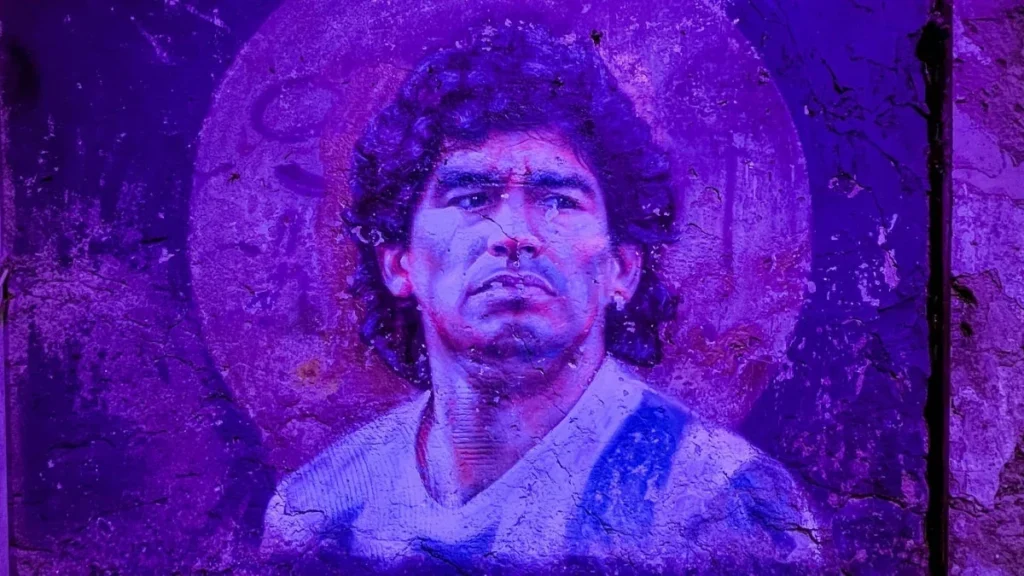 Imagen de archivo de Diego Armando Maradona durante una rueda de prensa deportiva