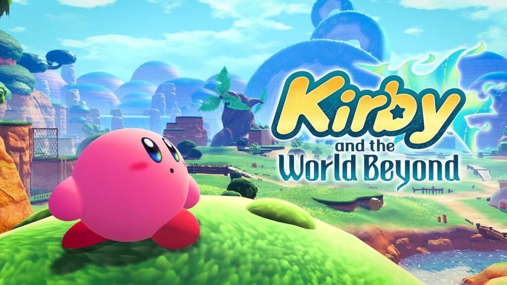 Arte oficial de Kirby and the World Beyond para la consola Nintendo Switch 2