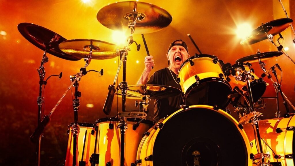 Lars Ulrich baterista de Metallica en conferencia de prensa