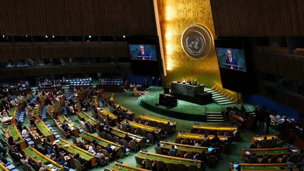 Salón del plenario de la Asamblea General de las Naciones Unidas en Nueva York