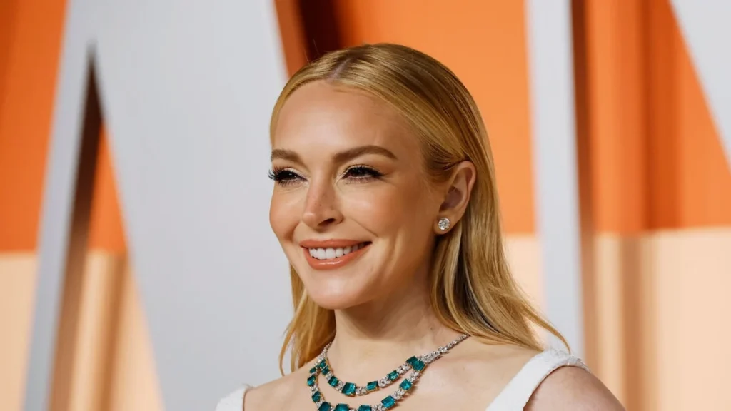 Lindsay Lohan en estreno de película para streaming
