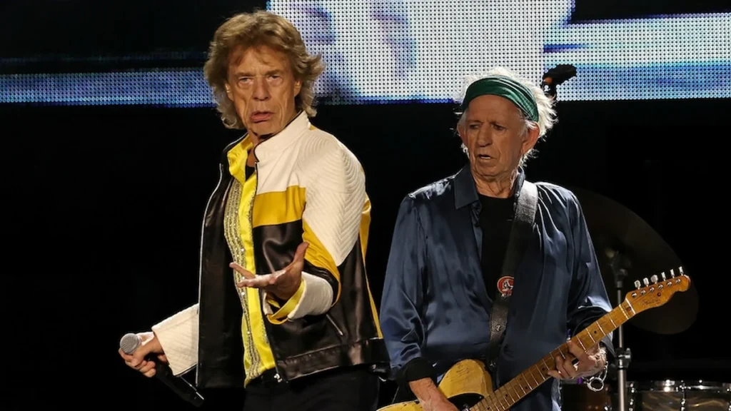 The Rolling Stones en el escenario durante su última gira de conciertos en grandes estadios