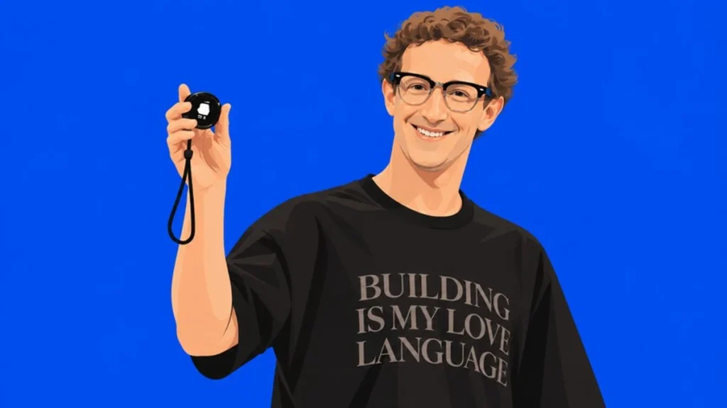 Mark Zuckerberg durante la presentación de estrategias de inteligencia artificial en evento de Meta