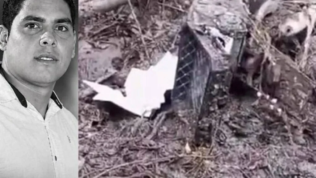 Zona del derrumbe en el sector Llangahua, vía Simiátug-Ambato